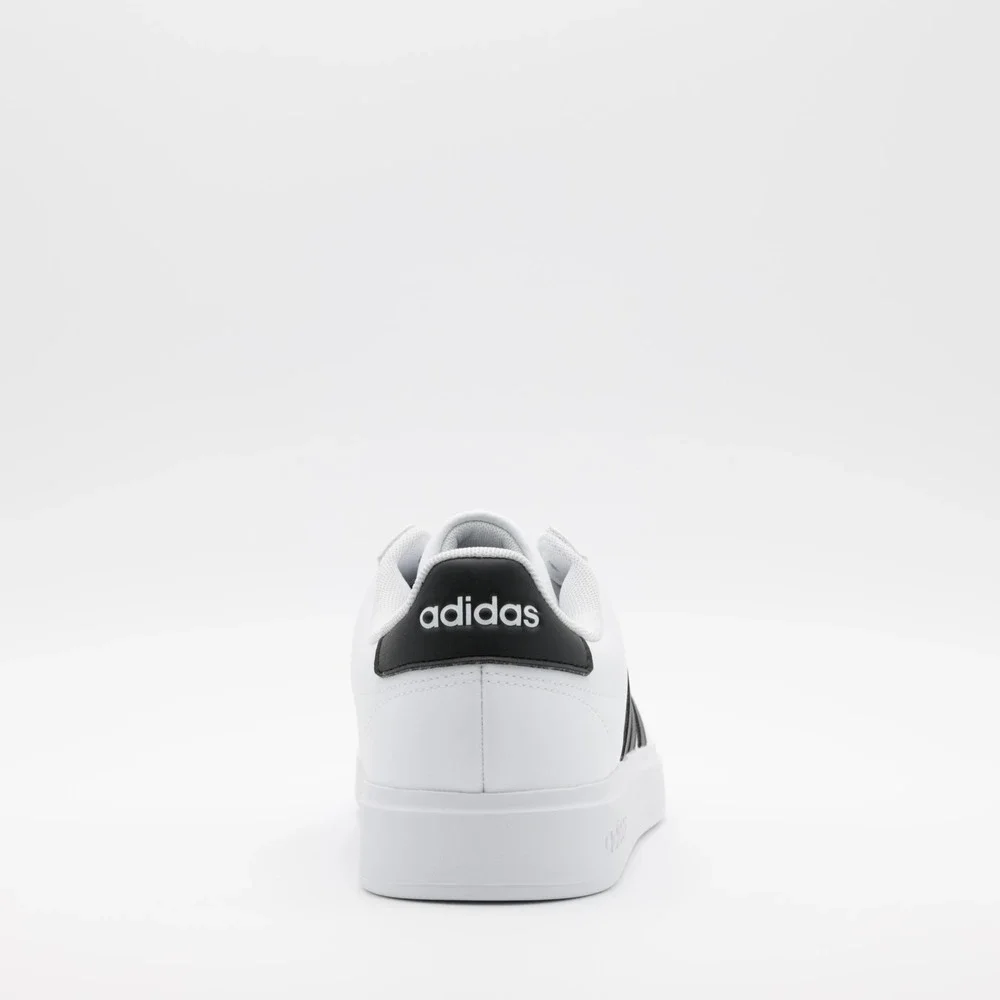 Adidas Men's Classic 3 Stripe Comfort Grand Court 2.0 Shoes White/Black 11.5‎